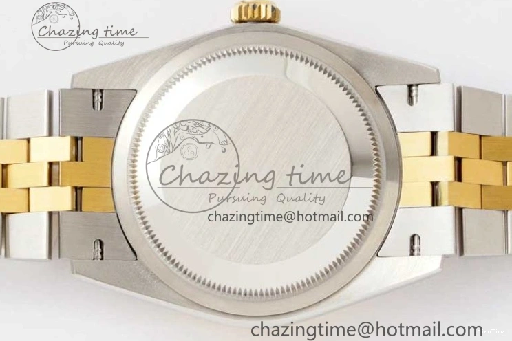 MiroTime 0215 UrbanChic DateJust 36mm SS YG DIWF 1:1 Best Edition 904L Steel Gray Dial Green Markers on Jubilee Bracelet SA 2309